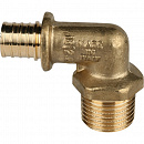 Угольник-переходник с наружной резьбой 20xR 3/4" для труб из сшитого полиэтилена аксиальный STOUT по цене 698 руб.